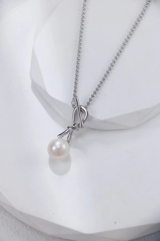 Ruyi Knot Pearl Necklace