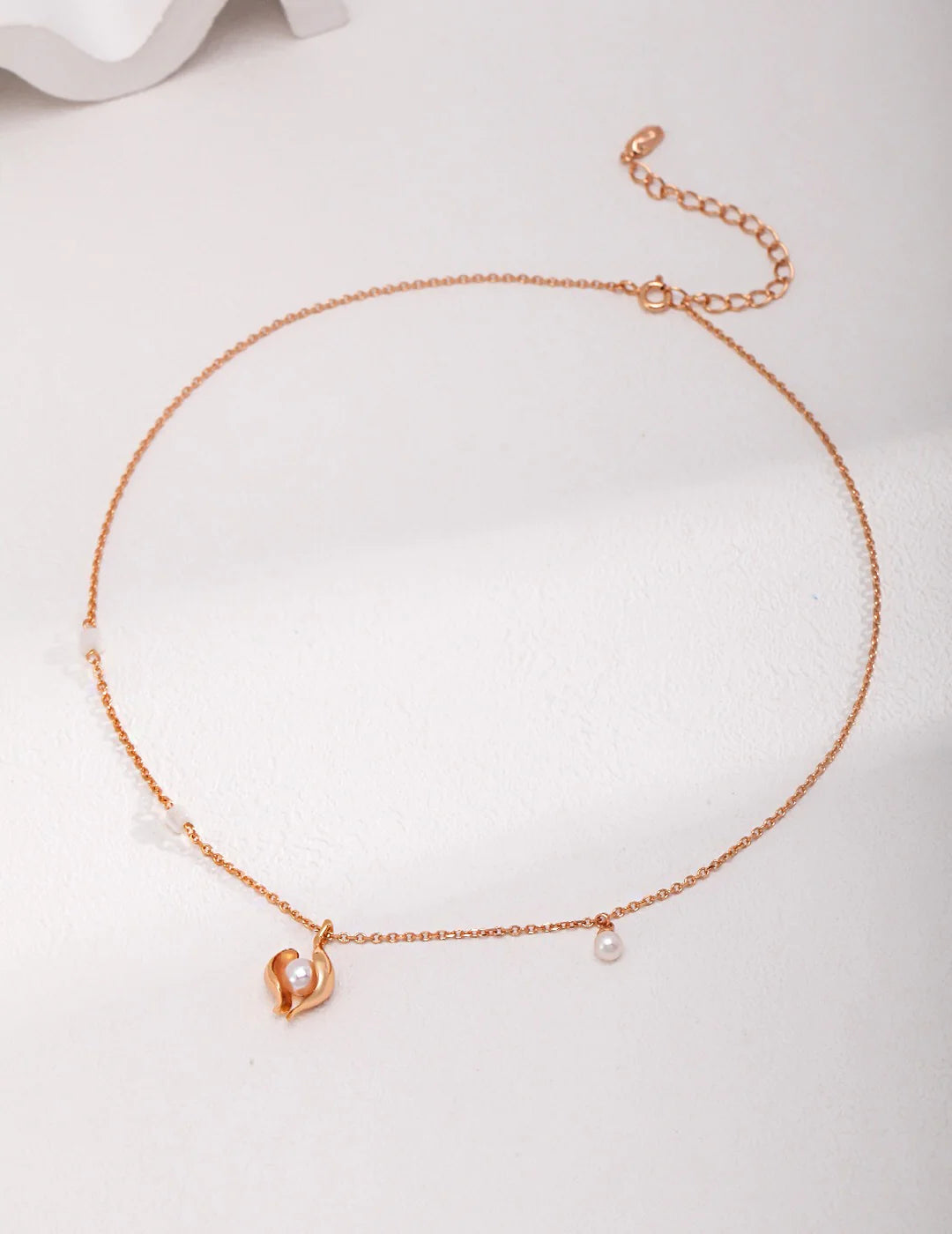 White Rice Pearl Necklace